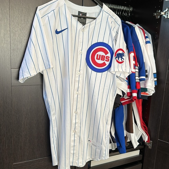 Dansby Swanson Chicago Cubs Nike Home Elite Player Jersey - White - Picture 3 of 7